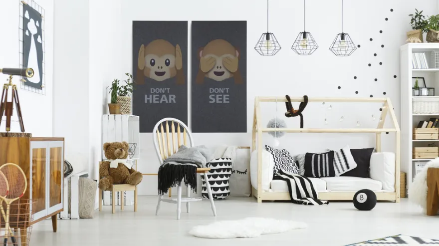 Akustikbillede Art-Acoustic hear 60 x 120 cm - mørk grå