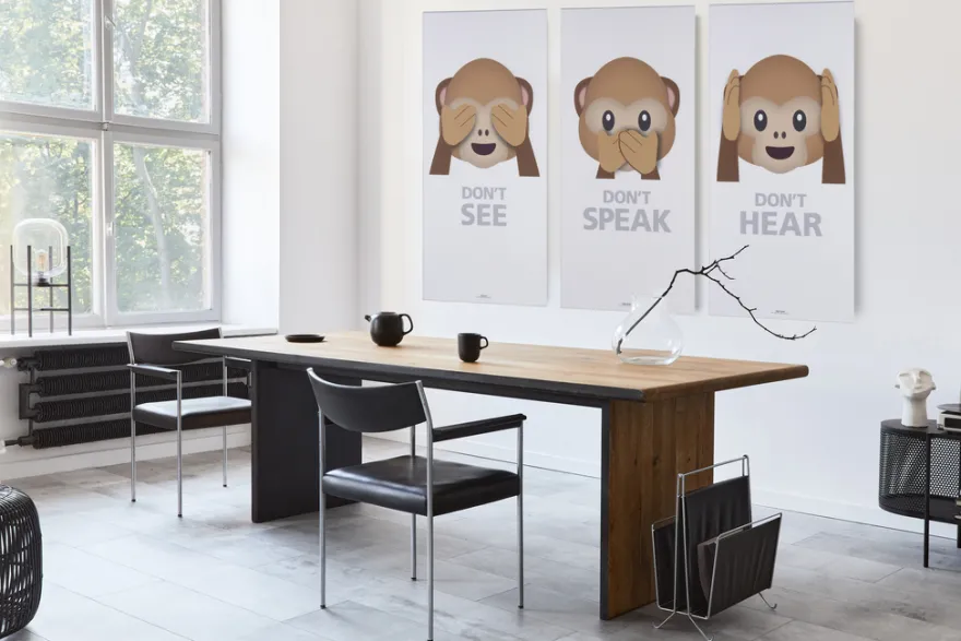 Akustikbillede Art-Acoustic see 60 x 120 cm - hvid