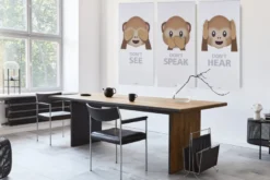 Akustikbillede Art-Acoustic speak 60 x 120 cm - hvid