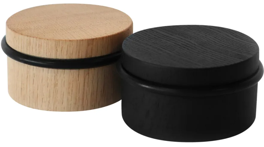 Dørstopper fritstående Ø76 mm sort eg