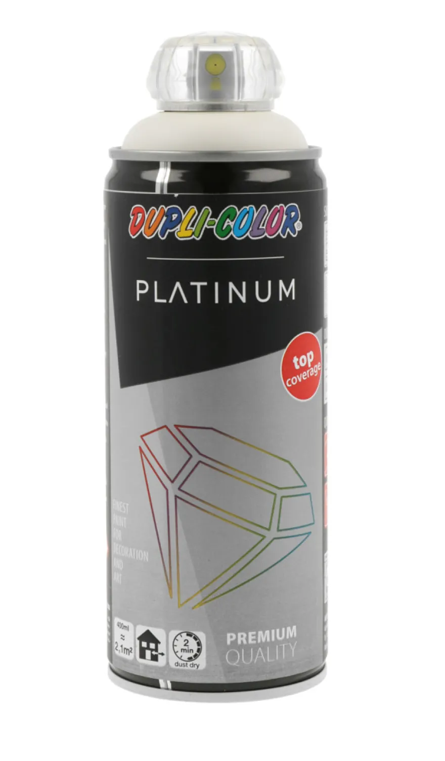 Dupli-Color Platinum spraymaling hvid mat 400 ml