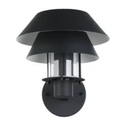Eglo Chiappera væglampe sort/hvid Ø22 cm