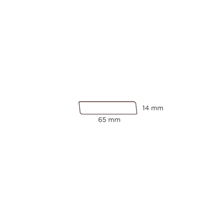 Fodliste glat fyr - 14 x 65 x 3000 mm