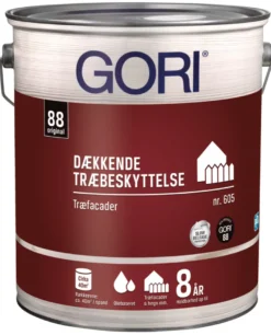 GORI 605 dækkende træbeskyttelse grøn umbra 5 liter