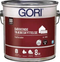 GORI 605 dækkende træbeskyttelse kulsort 2,5 liter