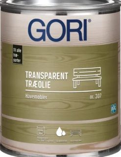 GORI 307 transparent nyatoh træolie til havemøbler 0,75 liter