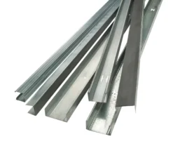 Gulv- og loftskinne med foam, U-profil 70 mm