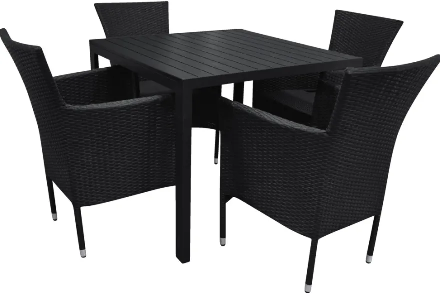 Havebord Havanna 90x90 cm i aluminium og nonwood - Sunlife®