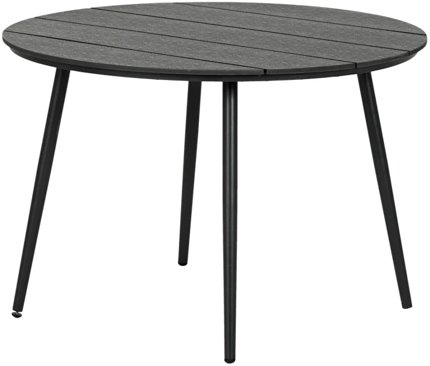 Havebord Madrid sort Ø110 cm - Sunlife®