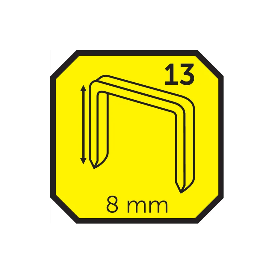 Hæfteklammer 8 mm nr. 13 1000 stk. - Probuilder
