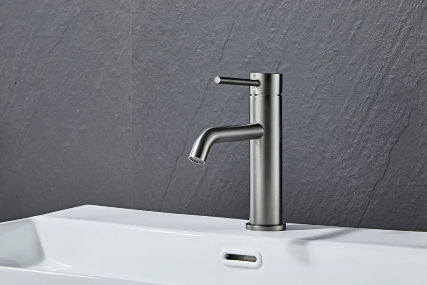 Håndvaskarmatur Slim vinkel gunmetal