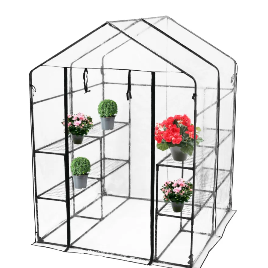 HORTUS drivhus m/plastovertræk 195 x 143 x 143 cm