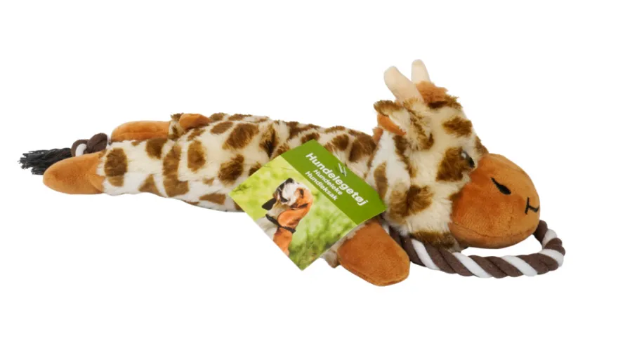 Hundelegetøj giraf med lyd 42 cm - PetZone