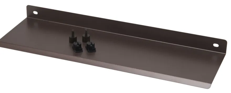 Hylde til akustikpanel 35,5 x 11 cm bruneret stål