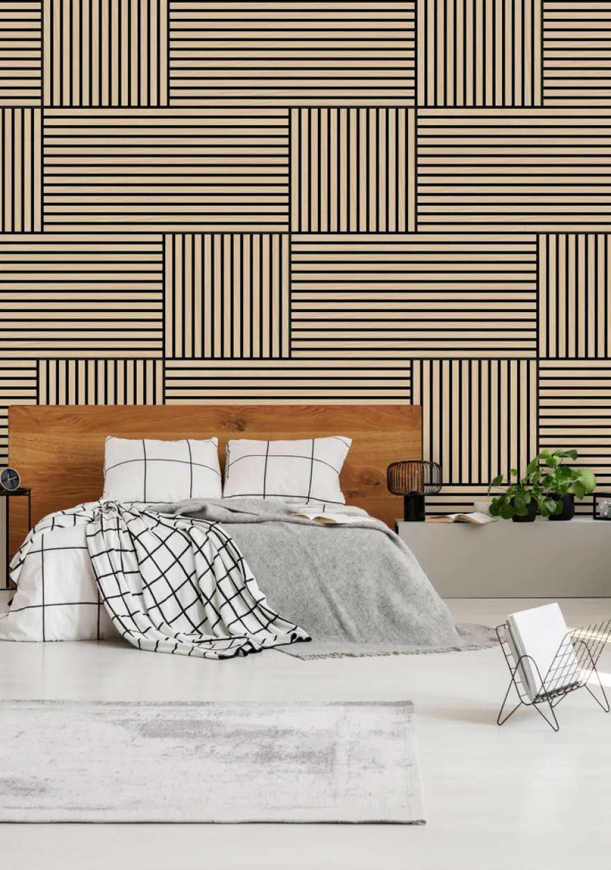 Jangal Modular Wall akustikpanel 104 x 52 cm - Fanal Oak