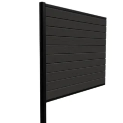 Kirkedal Alu hegn tilkøbssæt sort 184 x 180 cm