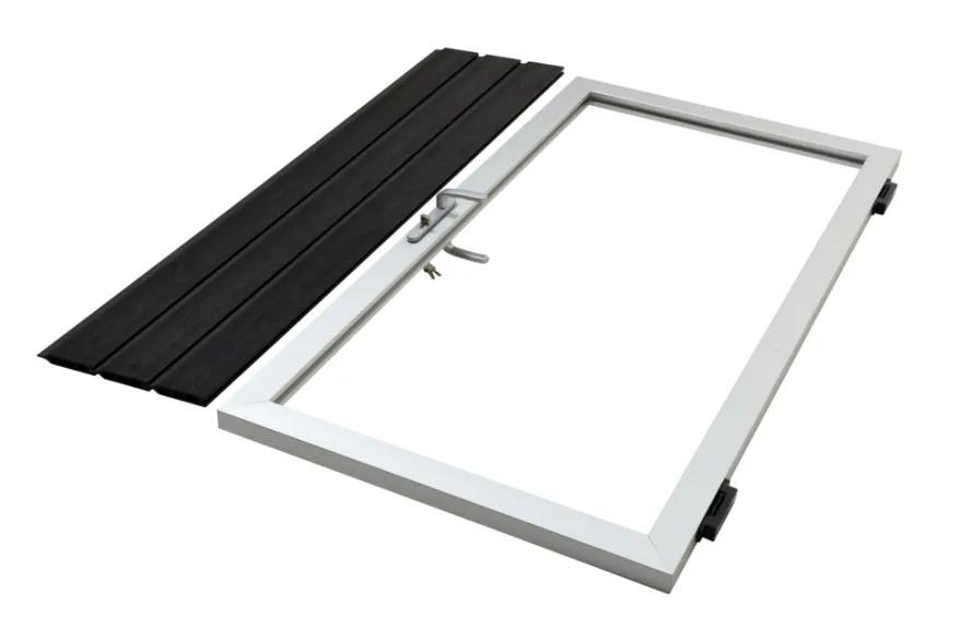 Kirkedal Alu låge 90 x 114 cm
