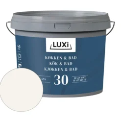 Køkken & Bad 30 vægmaling modehvid 4,5 liter - LUXI®