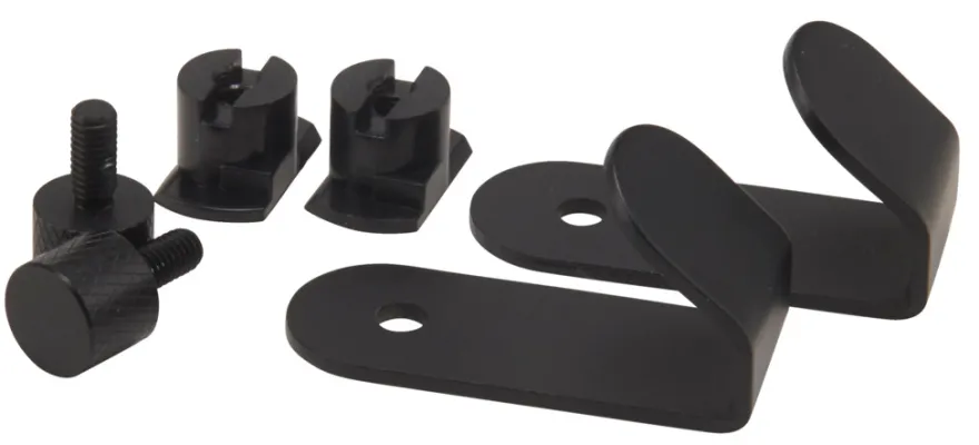 Krog t/akustikpanel 5 x 2,5 cm sort 2-pk.