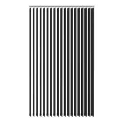 Lamelgardin sort 300 x 250 cm
