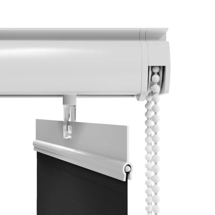Lamelgardin sort 250 x 250 cm
