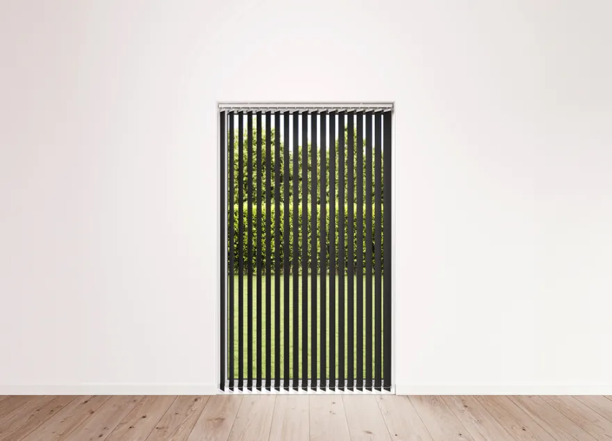 Lamelgardin sort 250 x 250 cm