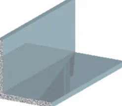 Listeprofil sølv 15 x 15 x 2000 mm