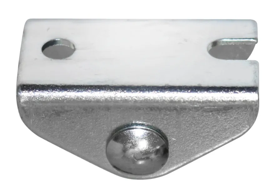 Møbelhjul buk fast sort 15 mm