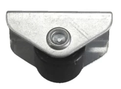 Møbelhjul buk fast sort 15 mm