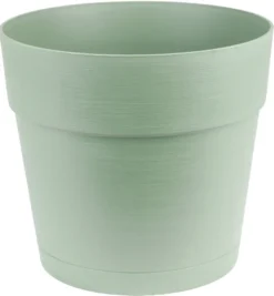 Plastkrukke m/selvvandingsdepot grøn Ø20 cm