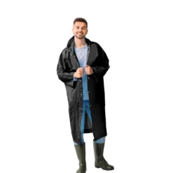 Regnfrakke sort onesize
