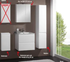 Reno højskab hvid