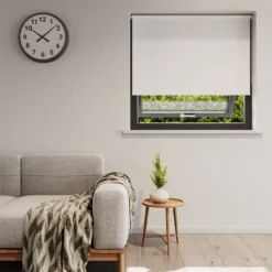 Rullegardin lysdæmpende hvid 140 x 210 cm