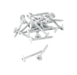 Skruer træbeton hvid 4,5 x 45 mm 100 stk. - Køb i butik