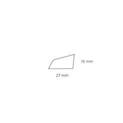 Skureliste fyr - 15 x 27 x 3000 mm
