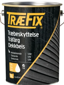 TræFix® træbeskyttelse heldækkende renhvid 5 l