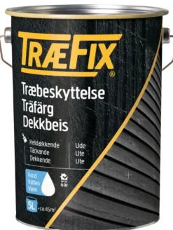 TræFix® træbeskyttelse heldækkende sort 5 liter