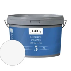 Vægmaling 5 hvid 2,25 liter - LUXI®
