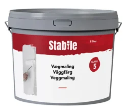 Vægmaling 5 hvid 9 liter - Stabile®