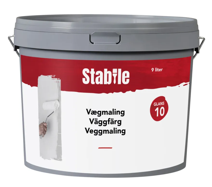 Vægmaling 10 modehvid 9 liter - Stabile®
