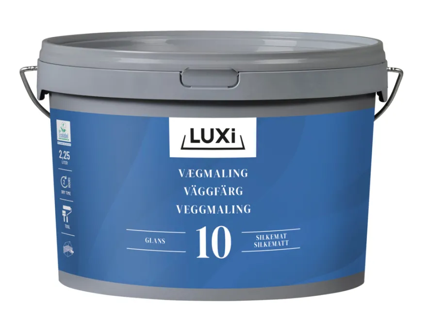 Vægmaling 10 råhvid 2,25 liter - LUXI®