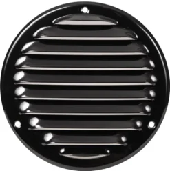 Vægrist med net Ø165 mm - sort metal